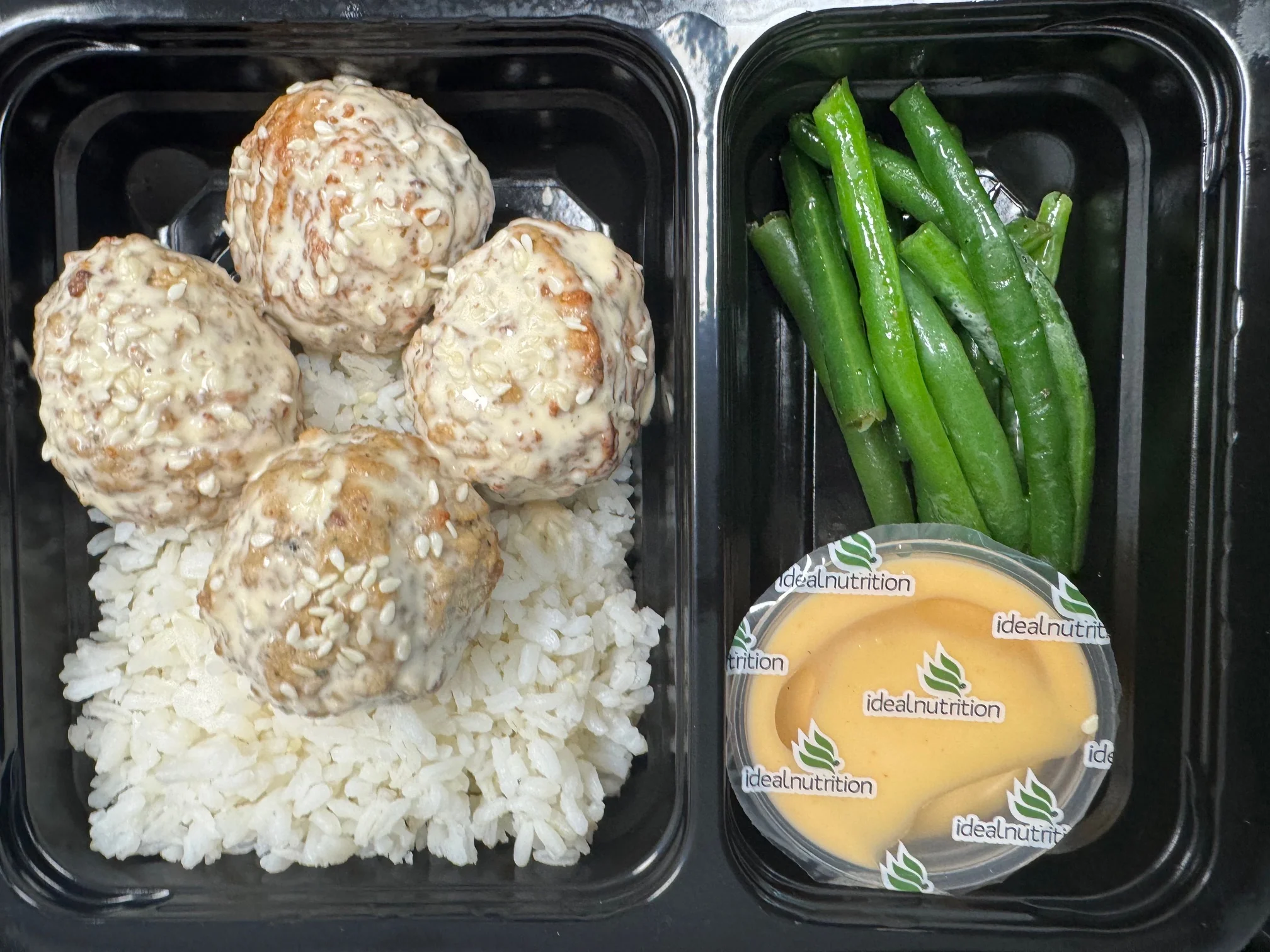 01 - Firecracker Meatballs with White Rice and Roasted Green Beans - Image 4