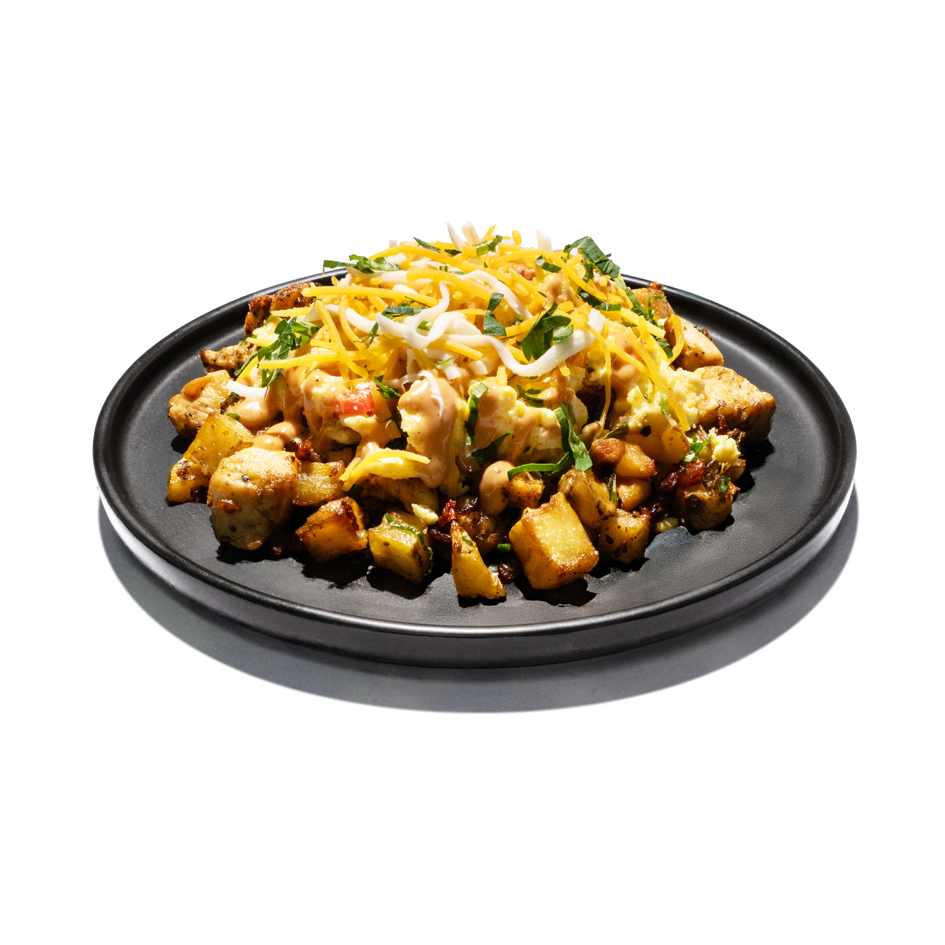 41 - Ranchero Breakfast Hash with Shredded Cheddar and BBQ Aioli (GF) - Image 3