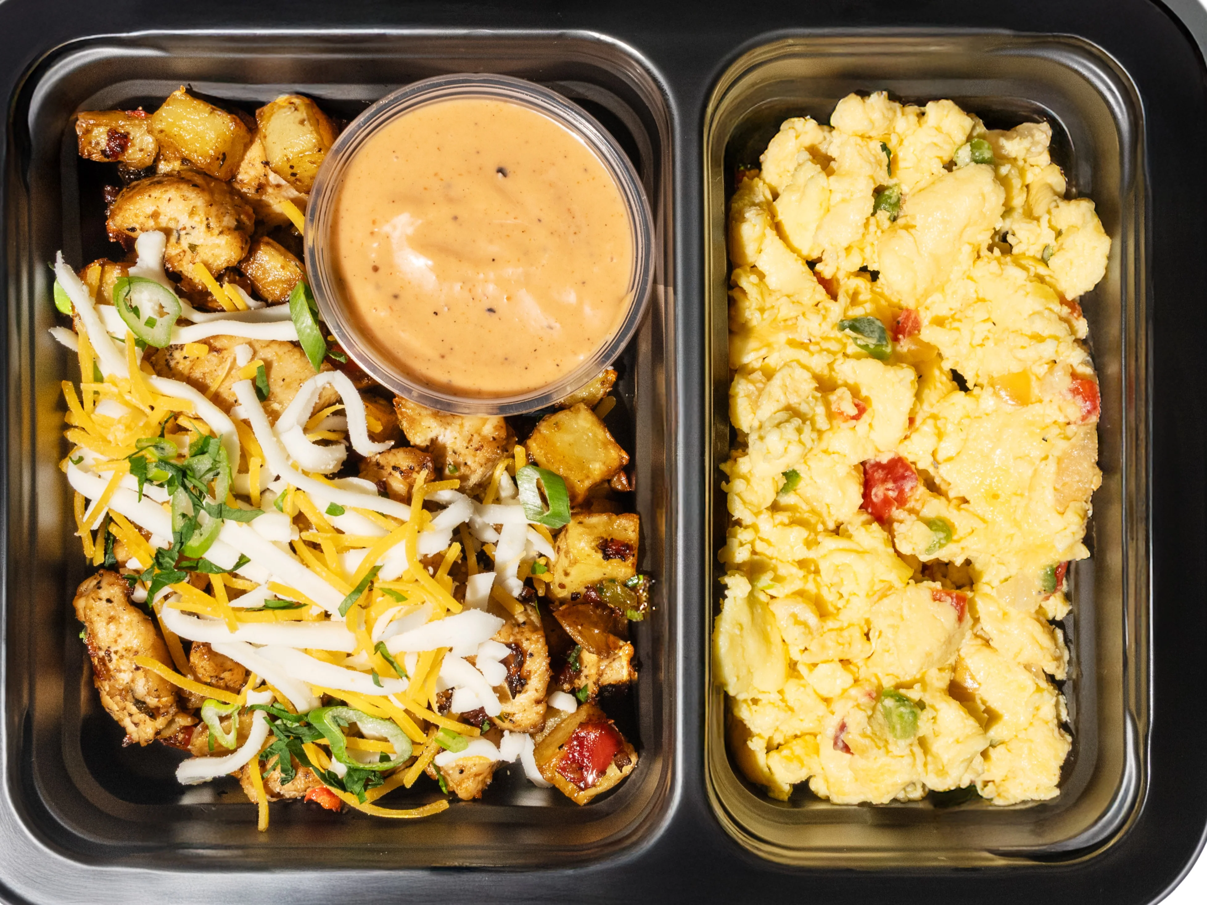 41 - Ranchero Breakfast Hash with Shredded Cheddar and BBQ Aioli (GF) - Image 4